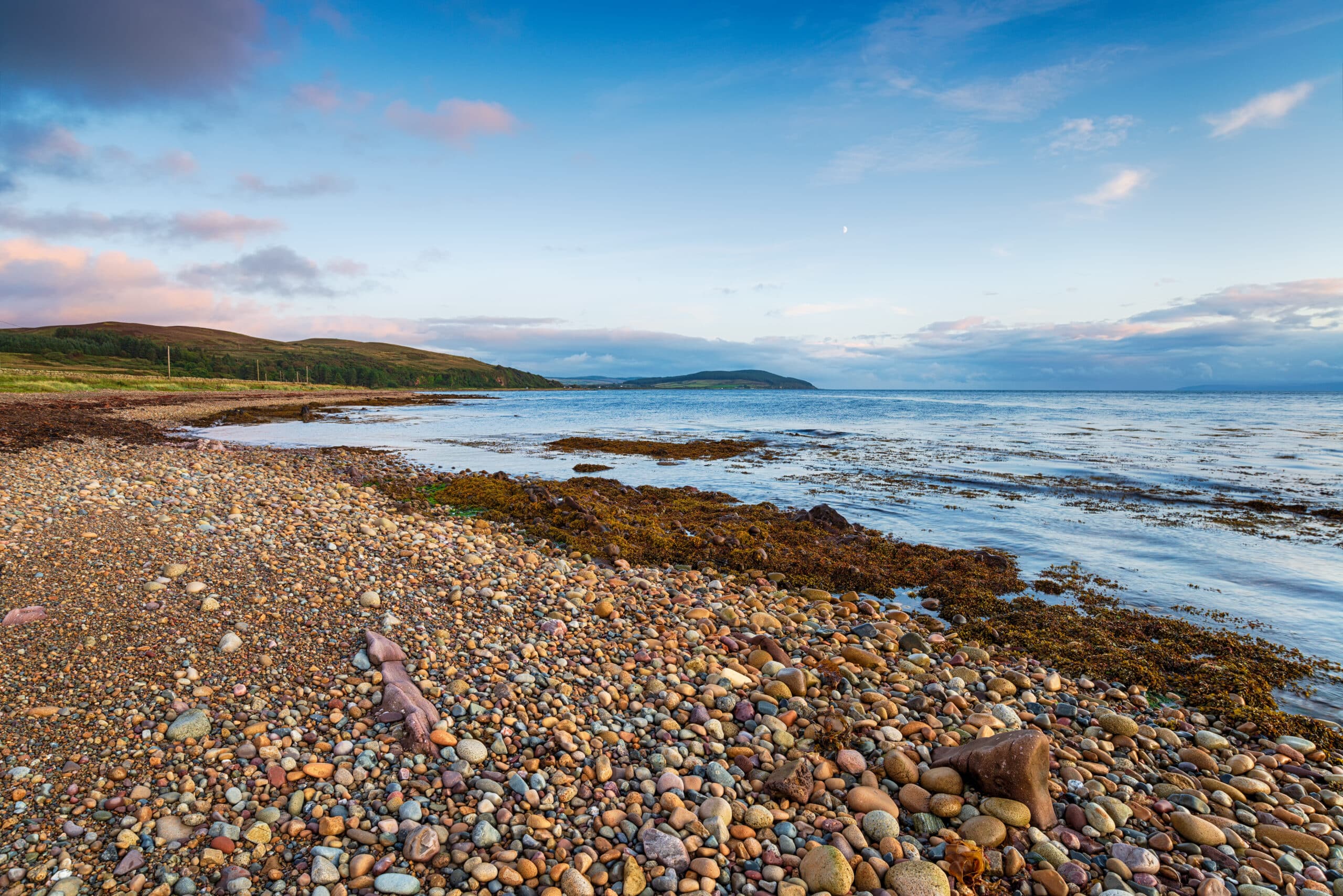 Machrie Bay on the Isle of Arran in Scotland